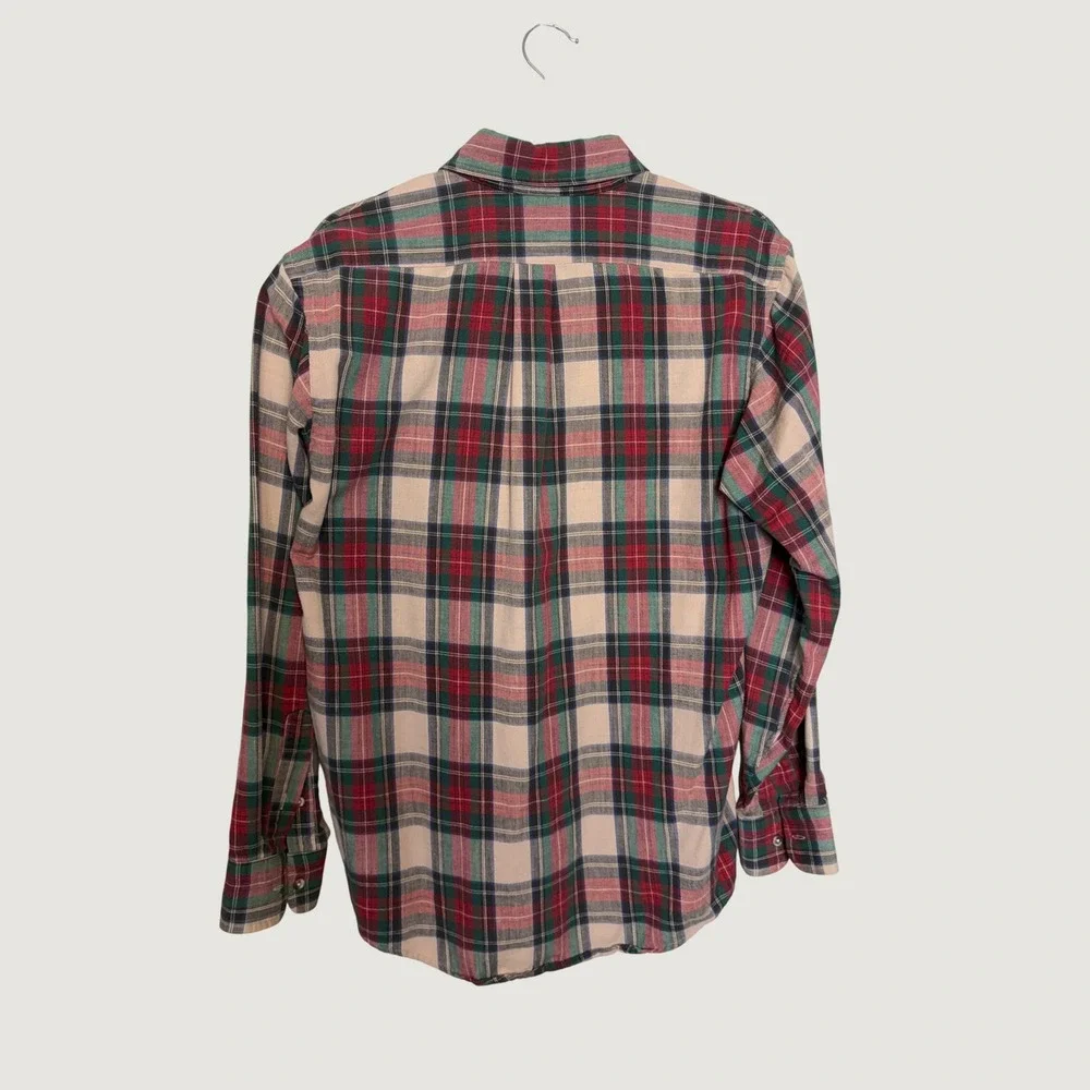 Vintage 90's Eddie Bauer Plaid Flannel Shirt‎ Vintage Cotton Button Down